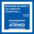 Réflexions critiques #1 : Si t'aimes pas, écoute pas...